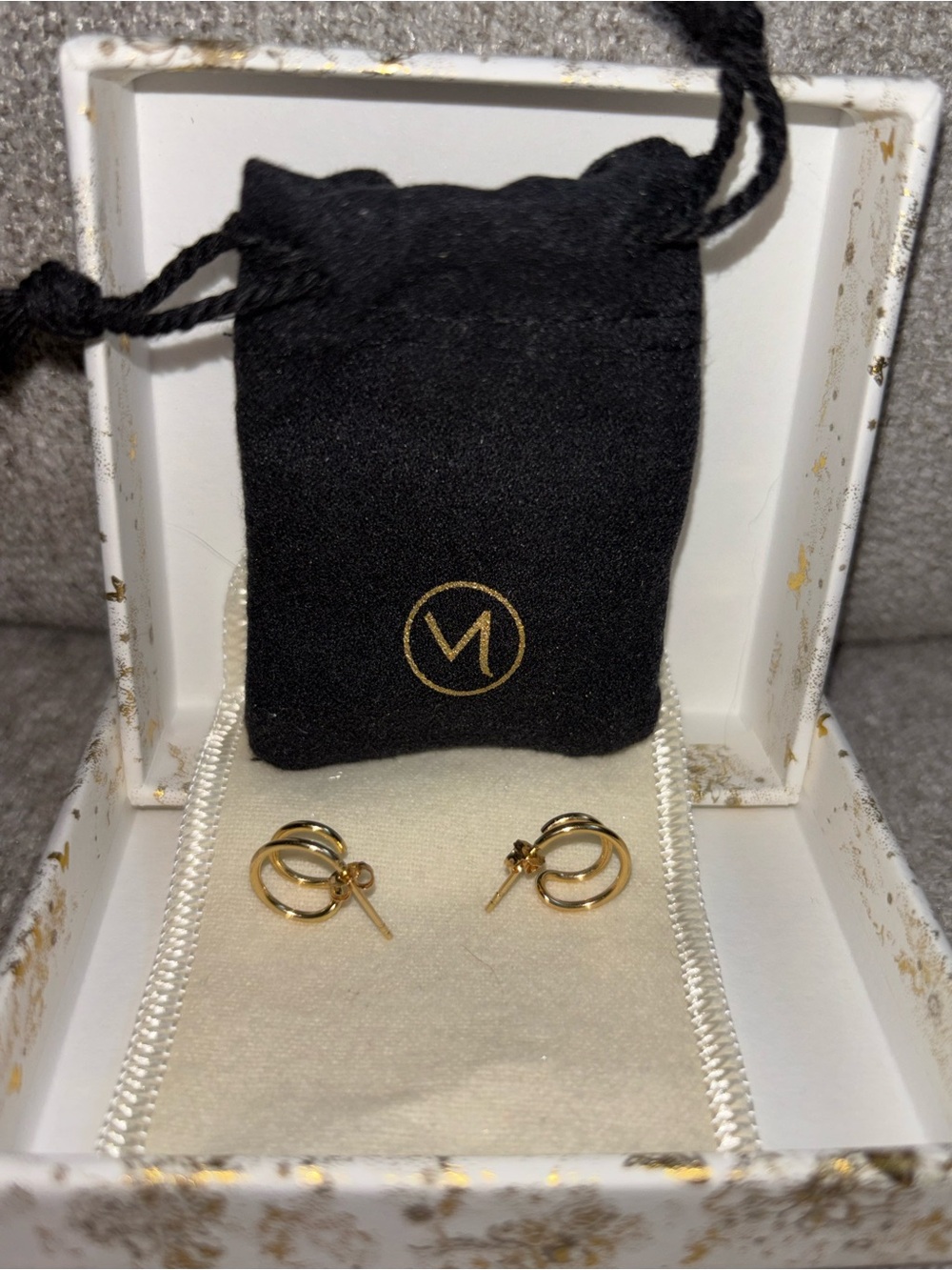 Mejuri Twin Hoops In 14k Solid Gold